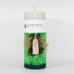 Kit Porta Vela Nossa Senhora de Fatima Mini Santuário #PV_VC020
