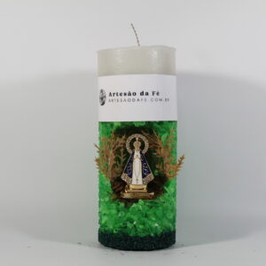 Kit Porta Vela Nossa Senhora de Aparecida Mini Santuário #PV_VC016