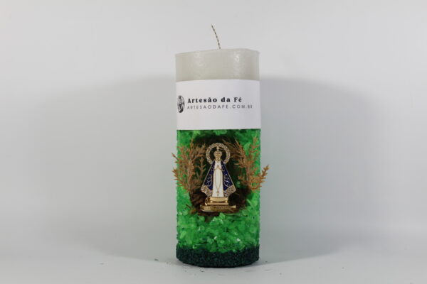 Kit Porta Vela Nossa Senhora de Aparecida Mini Santuário #PV_VC016