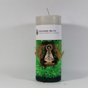 Kit Porta Vela Nossa Senhora de Nazare Mini Santuário #PV_VC021
