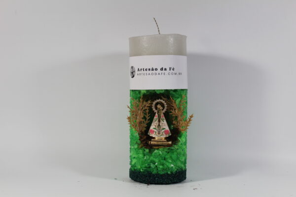 Kit Porta Vela Nossa Senhora de Nazare Mini Santuário #PV_VC021