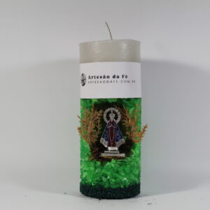 Kit Porta Vela Nossa Senhora de Aparecida Mini Santuário #PV_VC018