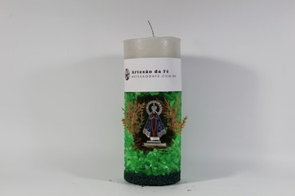 Kit Porta Vela Nossa Senhora de Aparecida Mini Santuário #PV_VC018