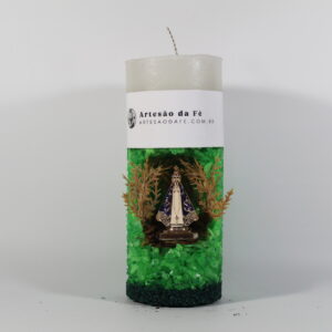 Kit Porta Vela Nossa Senhora de Aparecida Mini Santuário #PV_VC015