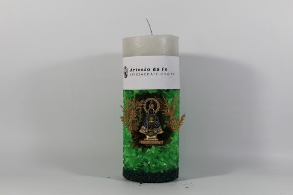 Kit Porta Vela Nossa Senhora de Aparecida Mini Santuário #PV_VC017