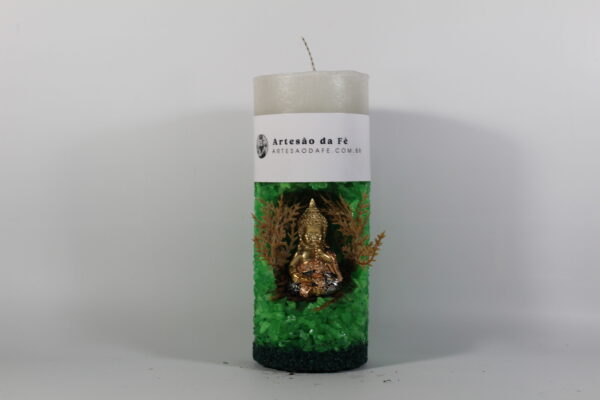 Kit Porta Vela Buda Tailandes Mini Santuário #PV_VC006