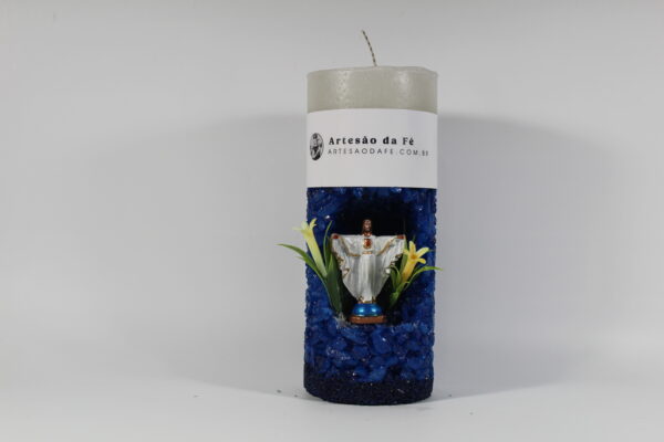 Kit Porta Vela Jesus Braços Abertos Mini Santuário #PV_AA012