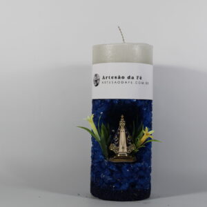 Kit Porta Vela Nossa Senhora de Aparecida Mini Santuário #PV_AA014