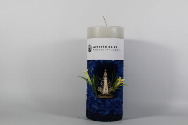 Kit Porta Vela Nossa Senhora de Aparecida Mini Santuário #PV_AA014