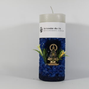 Kit Porta Vela Nossa Senhora de Aparecida Mini Santuário #PV_AA016