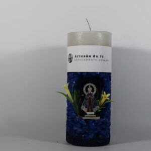 Kit Porta Vela Nossa Senhora de Aparecida Mini Santuário #PV_AA017