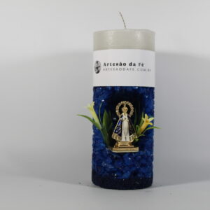 Kit Porta Vela Nossa Senhora de Aparecida Mini Santuário #PV_AA015