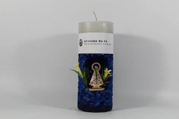 Kit Porta Vela Nossa Senhora de Nazare Mini Santuário #PV_AA020