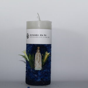 Kit Porta Vela Nossa Senhora de Fatima Mini Santuário #PV_AA019