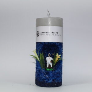 Kit Porta Vela Preto Velho (Masculino) Mini Santuário #PV_AA024