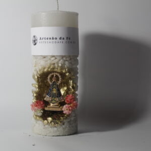 Kit Porta Vela Nossa Senhora de Aparecida Mini Santuário #PV_BD017