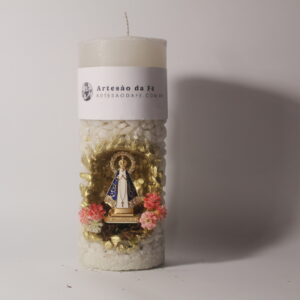 Kit Porta Vela Nossa Senhora de Aparecida Mini Santuário #PV_BD016