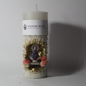 Kit Porta Vela Nossa Senhora de Aparecida Mini Santuário #PV_BD018