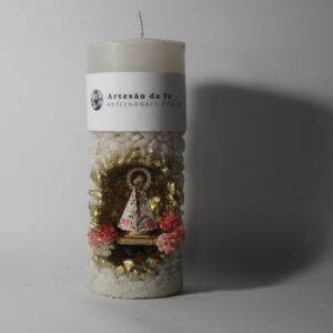 Kit Porta Vela Nossa Senhora de Nazare Mini Santuário #PV_BD021