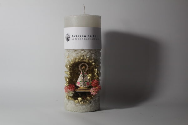 Kit Porta Vela Nossa Senhora de Nazare Mini Santuário #PV_BD021