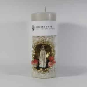 Kit Porta Vela Nossa Senhora de Fatima Mini Santuário #PV_BD020
