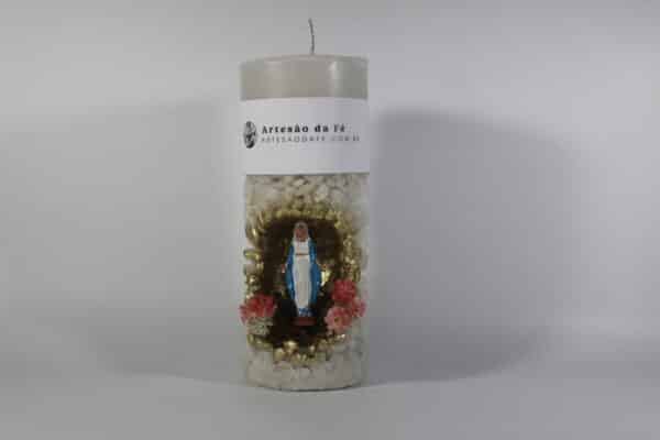 Kit Porta Vela Nossa Senhora da Graça Mini Santuário #PV_BD019