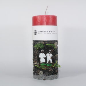 Kit Porta Vela Preto Velho Casal Mini Santuário #PV_PP038
