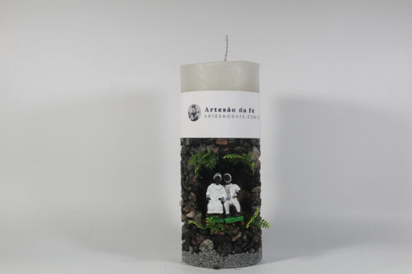 Kit Porta Vela Preto Velho Casal Mini Santuário #PV_PP039