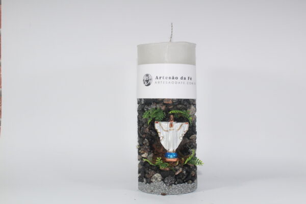 Kit Porta Vela Jesus Braços Abertos Mini Santuário #PV_PP019