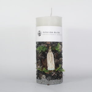 Kit Porta Vela Nossa Senhora de Fatima Mini Santuário #PV_PP028