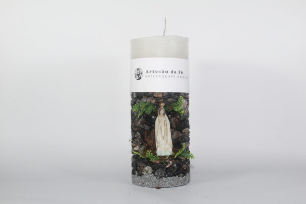 Kit Porta Vela Nossa Senhora de Fatima Mini Santuário #PV_PP028