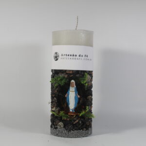 Kit Porta Vela Nossa Senhora da Graça Mini Santuário #PV_PP027