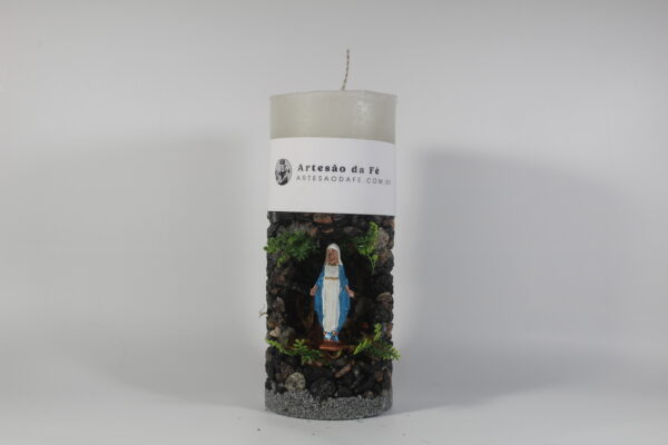 Kit Porta Vela Nossa Senhora da Graça Mini Santuário #PV_PP027