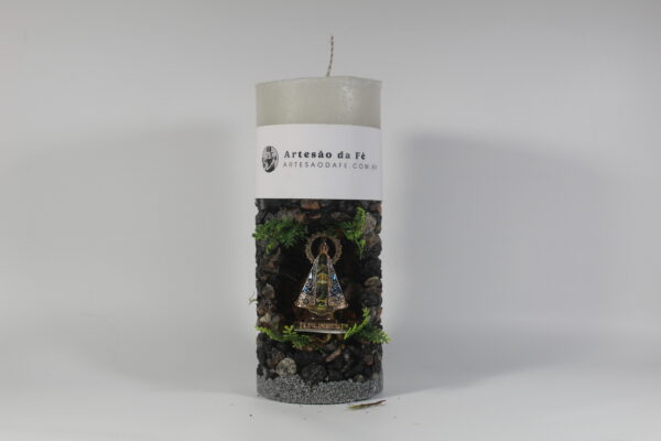Kit Porta Vela Nossa Senhora de Aparecida Mini Santuário #PV_PP025
