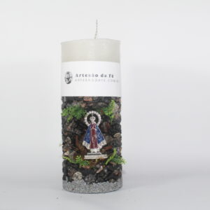 Kit Porta Vela Nossa Senhora de Aparecida Mini Santuário #PV_PP026