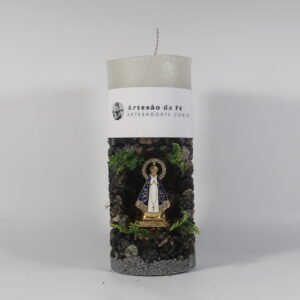 Kit Porta Vela Nossa Senhora de Aparecida Mini Santuário #PV_PP024
