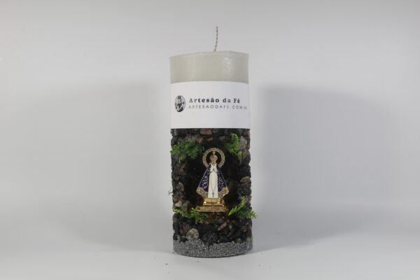 Kit Porta Vela Nossa Senhora de Aparecida Mini Santuário #PV_PP024