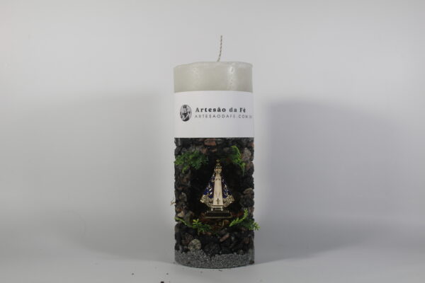 Kit Porta Vela Nossa Senhora de Aparecida Mini Santuário #PV_PP023