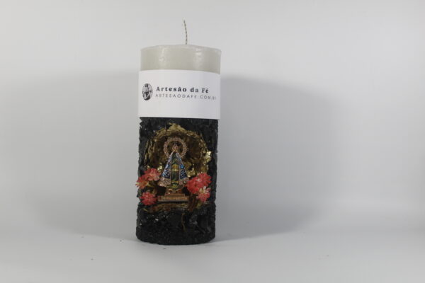 Kit Porta Vela Nossa Senhora de Aparecida Mini Santuário #PV-PD016