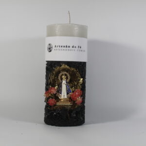 Kit Porta Vela Nossa Senhora de Aparecida Mini Santuário #PV-PD015