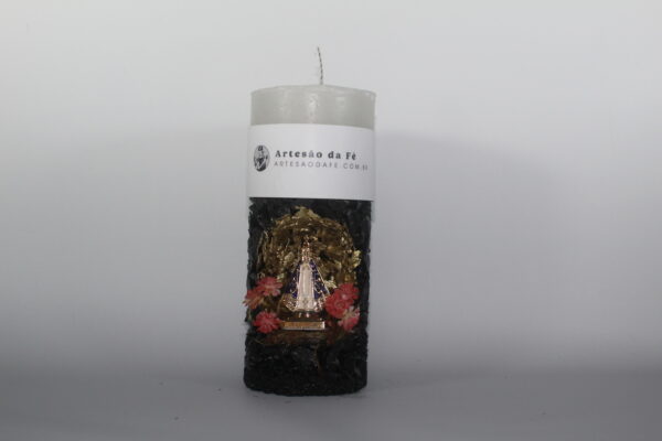 Kit Porta Vela Nossa Senhora de Aparecida Mini Santuário #PV-PD014