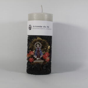 Kit Porta Vela Nossa Senhora de Aparecida Mini Santuário #PV-PD017