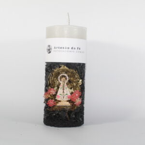 Kit Porta Vela Nossa Senhora de Nazare Mini Santuário #PV-PD020