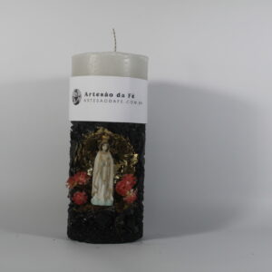 Kit Porta Vela Nossa Senhora de Fatima Mini Santuário #PV-PD019