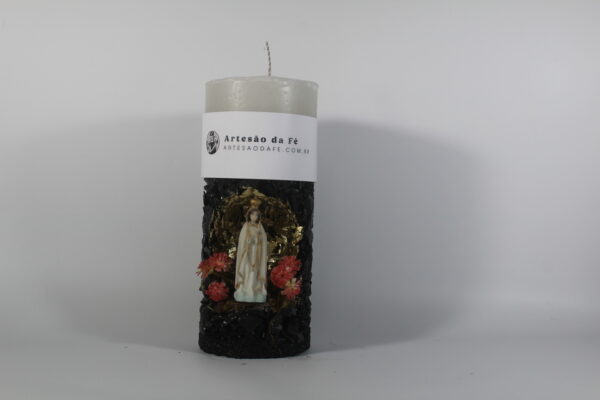 Kit Porta Vela Nossa Senhora de Fatima Mini Santuário #PV-PD019