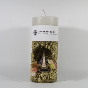 Kit Porta Vela Nossa Senhora de Aparecida Mini Santuário #PV_DD015