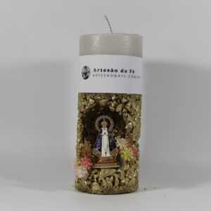 Kit Porta Vela Nossa Senhora de Aparecida Mini Santuário #PV_DD016