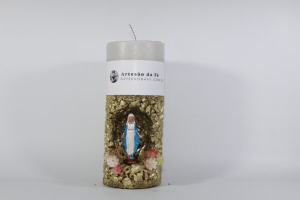 Kit Porta Vela Nossa Senhora da Graça Mini Santuário #PV_DD019