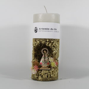 Kit Porta Vela Nossa Senhora de Nazare Mini Santuário #PV_DD021