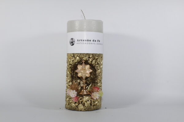Kit Porta Vela Divino Espirito Santo Mini Santuário #PV_DD008